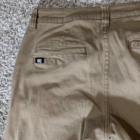 RSQ London Skinny Chino Pants Mens 30x32 Khaki Stretch Flat Front Casual - Picture 7 of 11